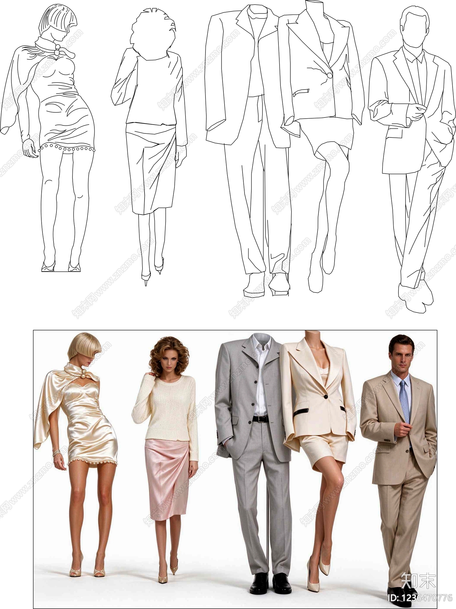 服装鞋帽cad施工图下载【ID:1236470776】