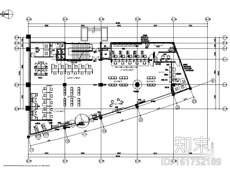 [青岛]某工行室内装修图cad施工图下载【ID:161752189】