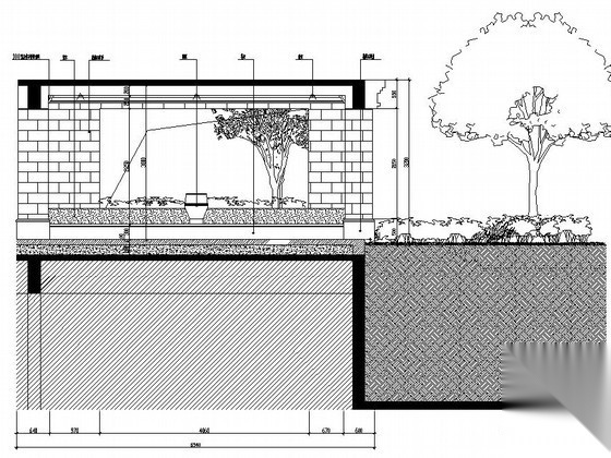 住宅楼架空层景观工程施工图cad施工图下载【ID:161074166】