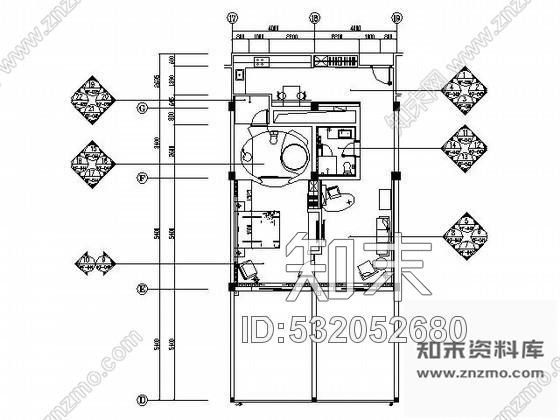 施工图休闲度假酒店四套客房施工图cad施工图下载【ID:532052680】