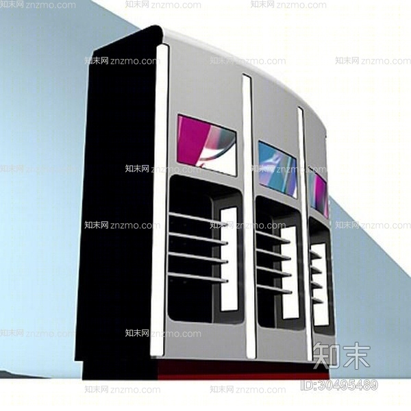 银色机房3D模型下载【ID:30495489】