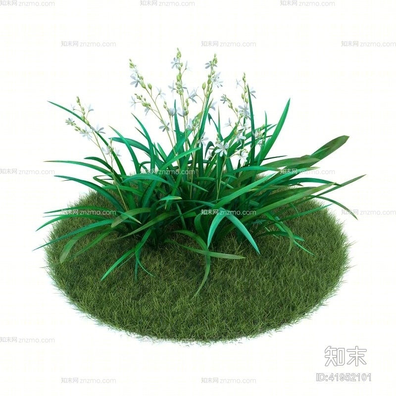 绿色草坪3D模型下载【ID:41952101】