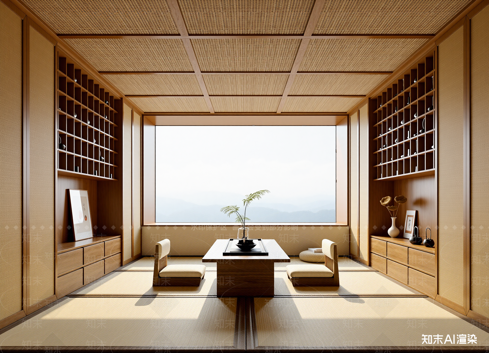 日式茶室3D模型下载【ID:1214722753】