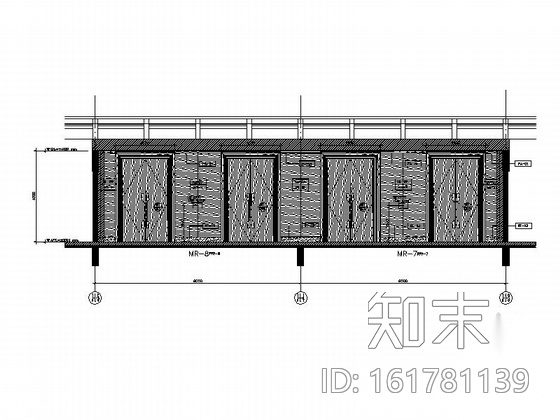 [云南]清新淡雅度假酒店会议室施工图（含效果图）cad施工图下载【ID:161781139】