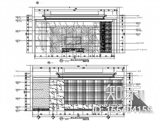 [内蒙古]某部长三层中式风格别墅室内设计CAD施工图施工图下载【ID:166404159】