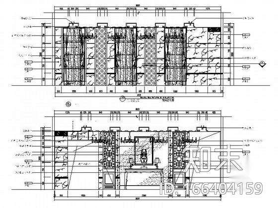 [内蒙古]某部长三层中式风格别墅室内设计CAD施工图施工图下载【ID:166404159】