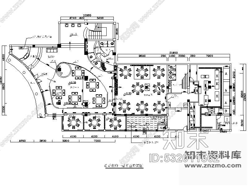 施工图某食府室内装饰施工图cad施工图下载【ID:532011562】