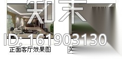 四居室套房家装设计图（含效果）cad施工图下载【ID:161903130】