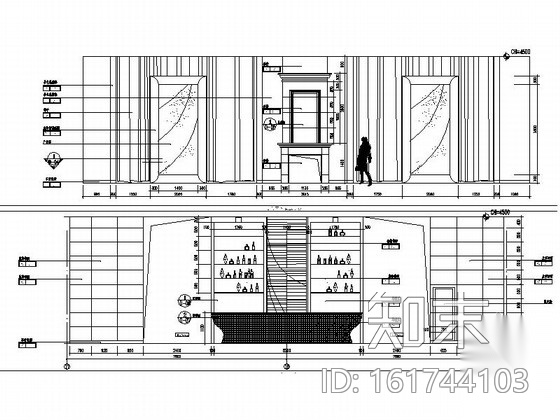 [佛山]高档社区核心居住区售楼处设计装修图cad施工图下载【ID:161744103】