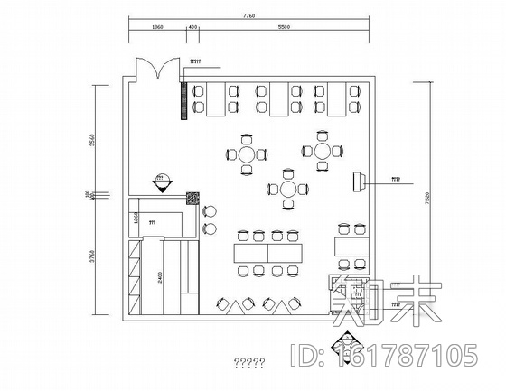 某小酒吧装修图施工图下载【ID:161787105】