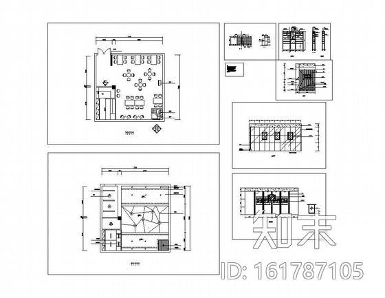 某小酒吧装修图cad施工图下载【ID:161787105】