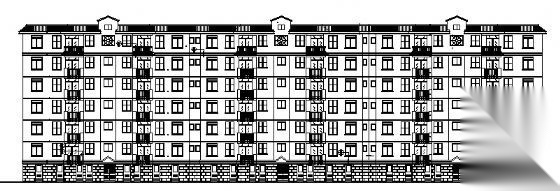 某七层住宅楼建筑施工图cad施工图下载【ID:149550134】