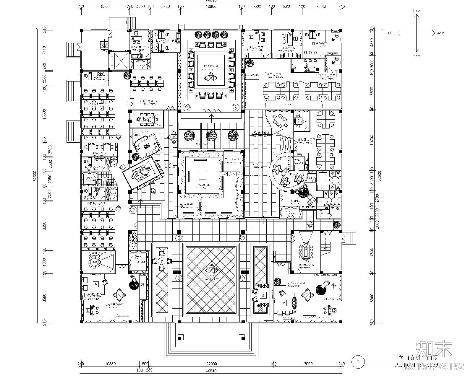 浙江方泰电器有限公司办公室施工图（附11张效果图）cad施工图下载【ID:161774152】