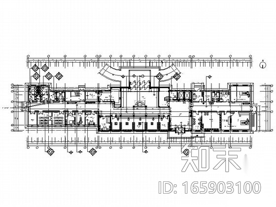 [长春]中式特色中医院门诊楼室内CAD装修图cad施工图下载【ID:165903100】