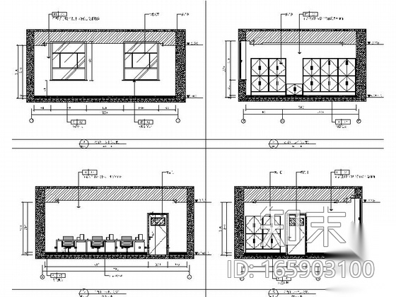 [长春]中式特色中医院门诊楼室内CAD装修图cad施工图下载【ID:165903100】