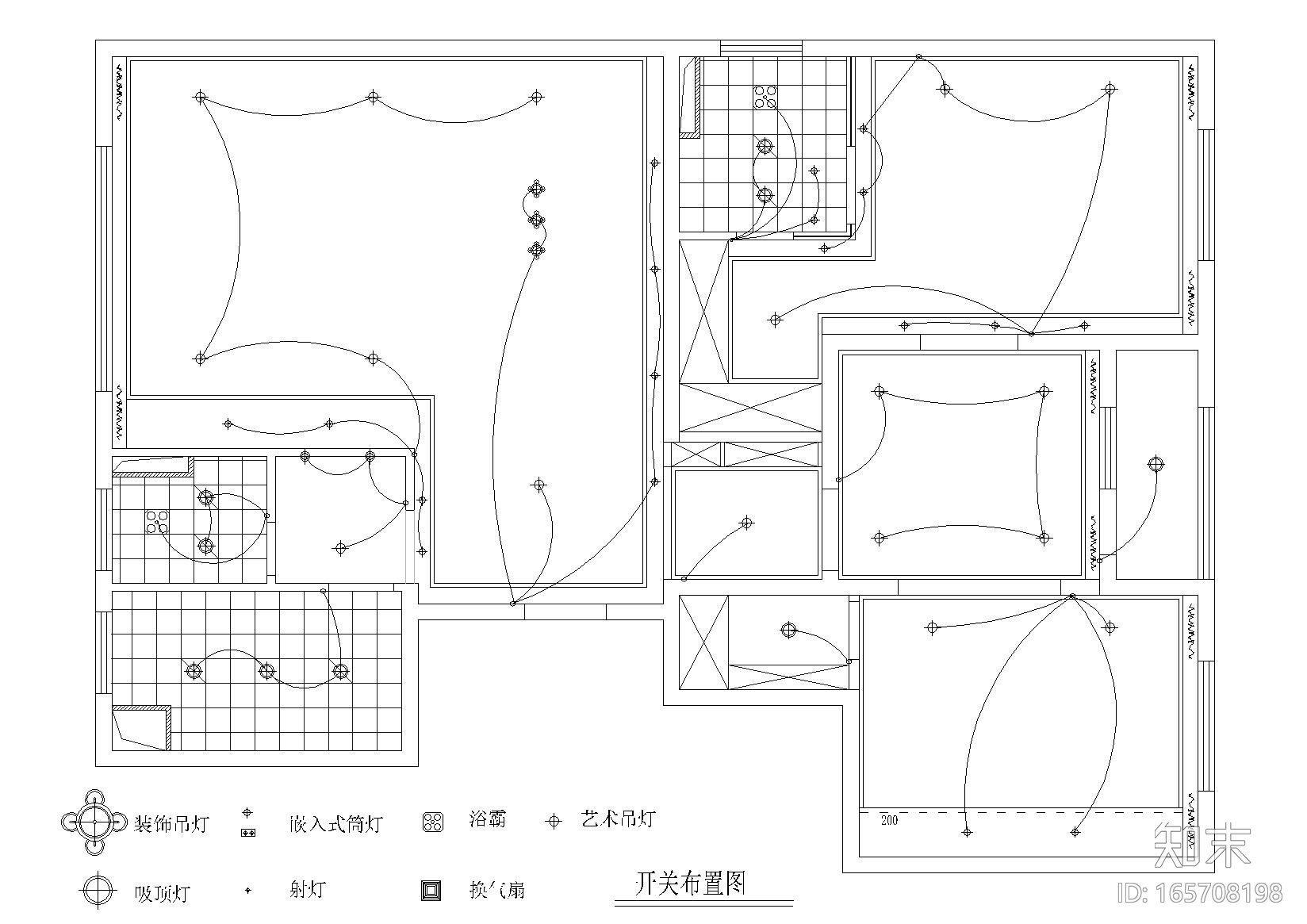 [江苏]苏州朗诗国际样板间全套CAD施工图cad施工图下载【ID:165708198】