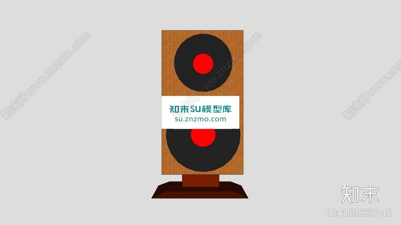 单声道超级低音音箱SU模型下载【ID:159565145】