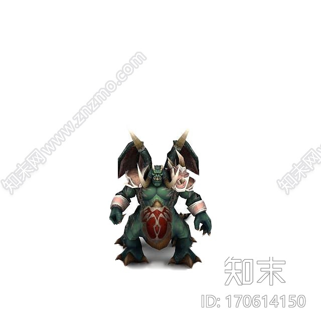 现代3DWOW魔兽世界游戏角色CG模型下载【ID:170614150】