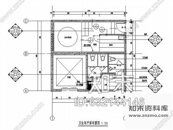 施工图43平方卫生间改造设计方案施工图下载【ID:632144146】