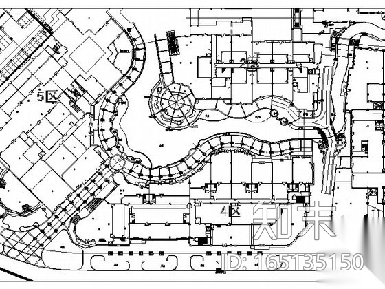 [广东]超大型主题购物公园加勒比海区景观设计施工图cad施工图下载【ID:165135150】