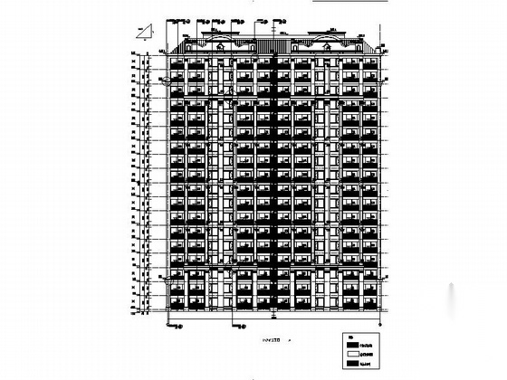 [浙江]18层现代风格单体住宅建筑施工图（甲级设计院）施工图下载【ID:166058135】