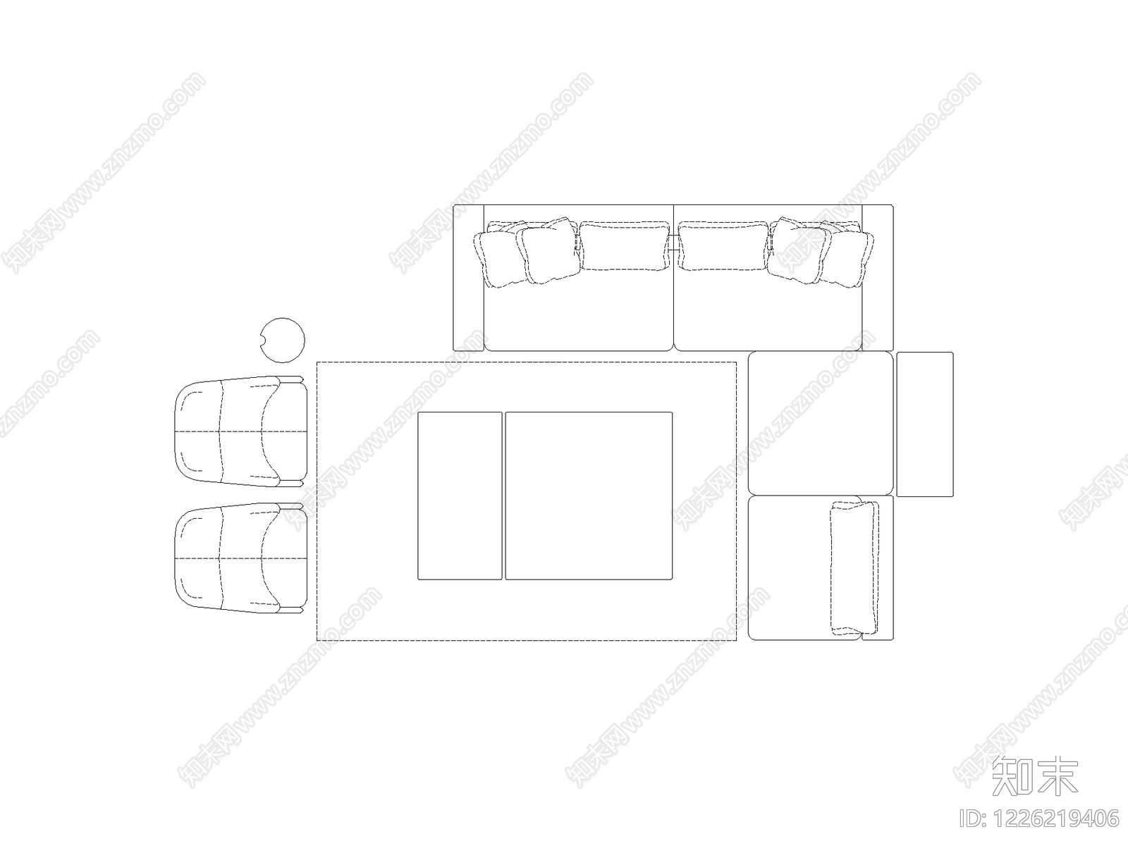 现代,极简家装图库CAD图纸