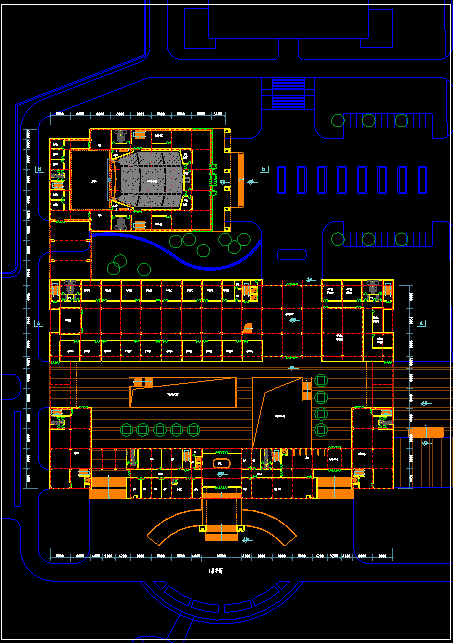 [南京]某理工大学现代风格行政楼（CAD+SU+文本）cad施工图下载【ID:166328133】