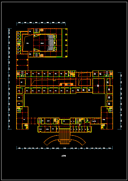 [南京]某理工大学现代风格行政楼（CAD+SU+文本）cad施工图下载【ID:166328133】