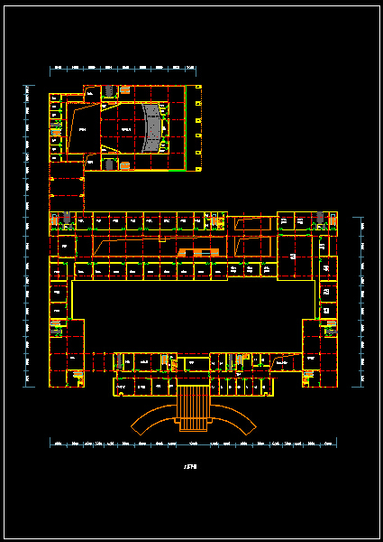 [南京]某理工大学现代风格行政楼（CAD+SU+文本）cad施工图下载【ID:149936133】