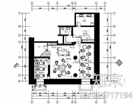 [吉林]某时尚沙龙发廊室内装修施工图（含效果）施工图下载【ID:161717194】