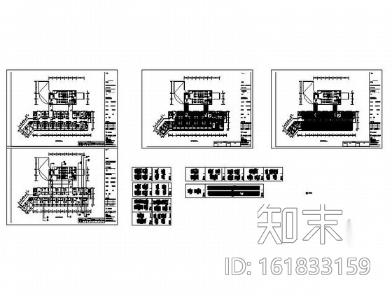 时尚酒店客房及桑拿部室内装修图cad施工图下载【ID:161833159】