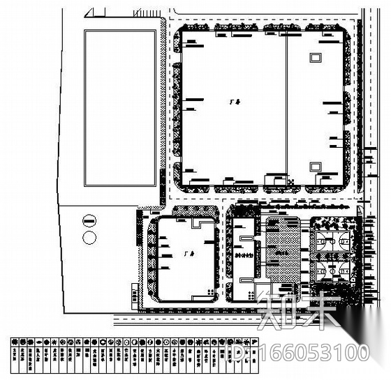 广东某厂区园林景观设计方案cad施工图下载【ID:166053100】