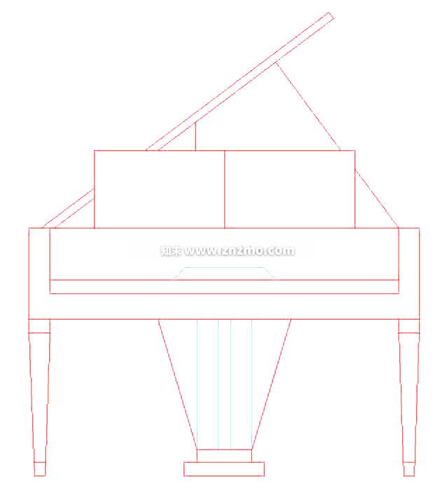 钢琴cad施工图下载【ID:178349124】