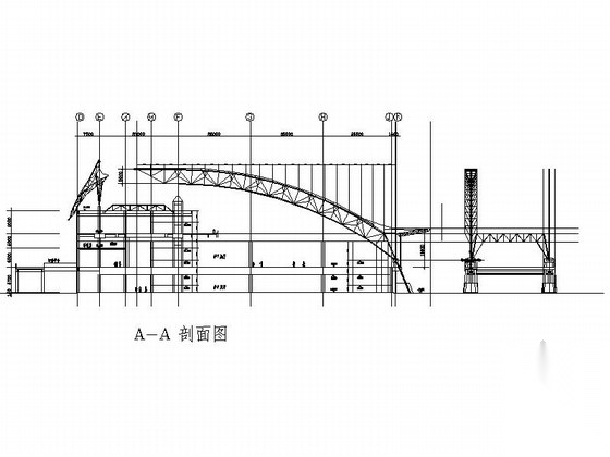 某大型会展中心建筑方案图cad施工图下载【ID:166432155】