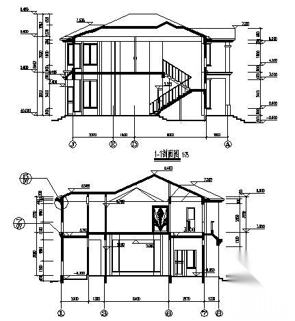 某二层独立别墅建筑方案图施工图下载【ID:149919156】