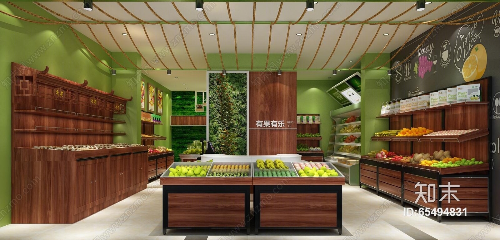 精品水果店3D模型下载【ID:65494831】