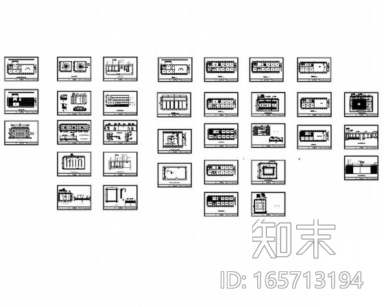 某乳业集团办公楼装修图施工图下载【ID:165713194】