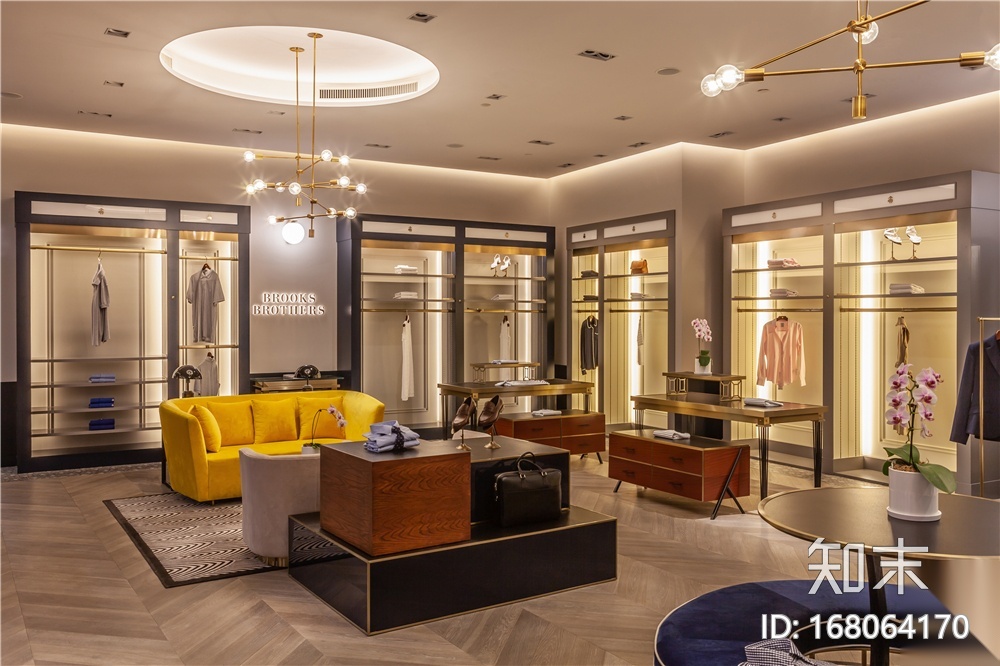 Brooks Brothers高级服装店丨官方摄影丨21Pcad施工图下载【ID:168064170】