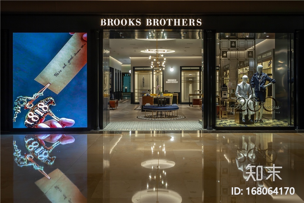 Brooks Brothers高级服装店丨官方摄影丨21Pcad施工图下载【ID:168064170】