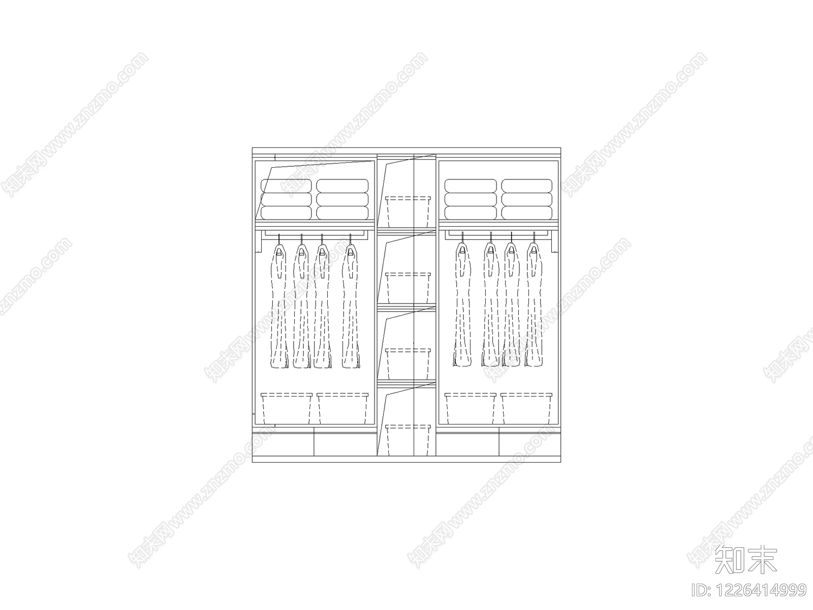 现代柜子CAD图纸