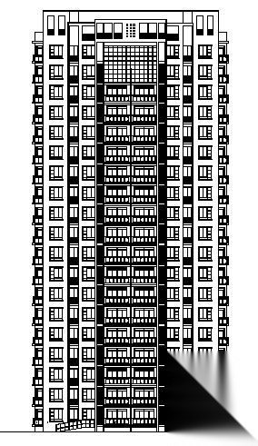 某十九层住宅楼建筑设计方案图cad施工图下载【ID:149819158】