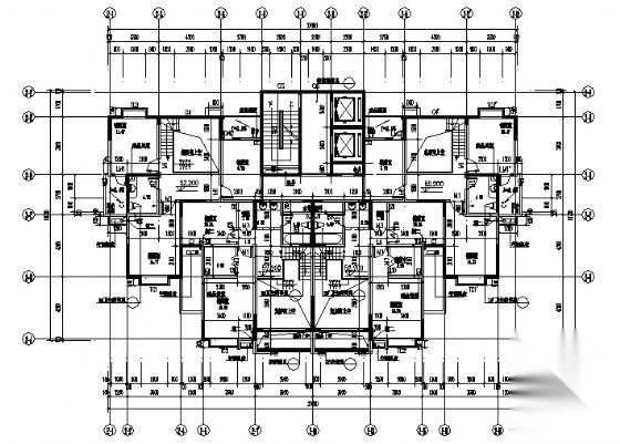 某十九层住宅楼建筑设计方案图cad施工图下载【ID:149819158】