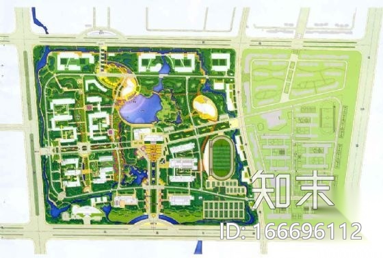 [江苏]职业技术学院景观方案设计cad施工图下载【ID:166696112】