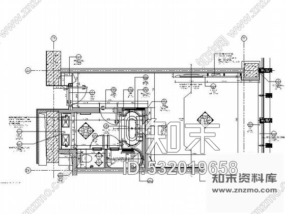 施工图天津精品五星级酒店室内精装样板房CAD施工图施工图下载【ID:532019658】