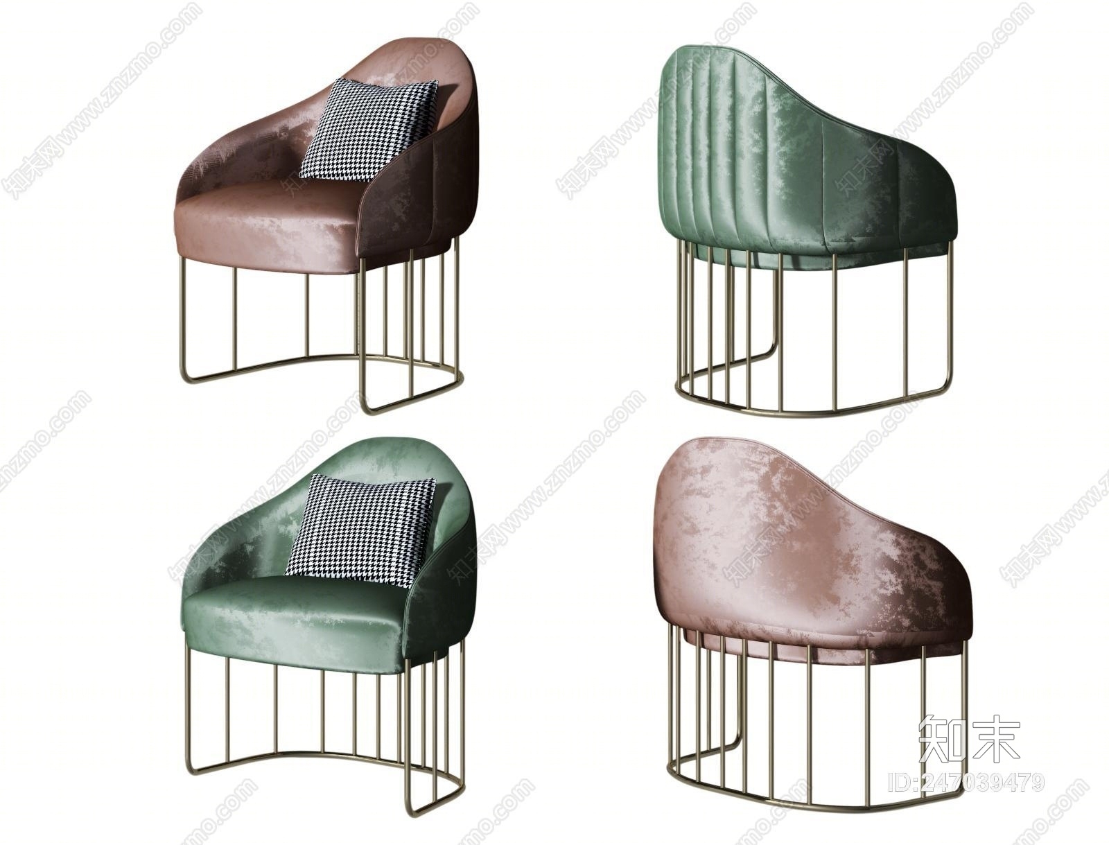 现代休闲椅模型3D模型下载【ID:247039479】