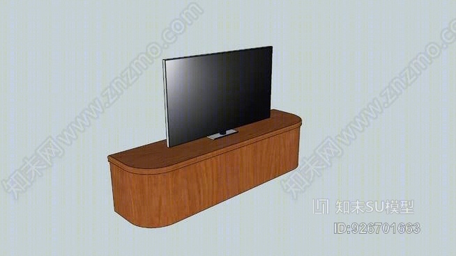 55“LED平板电视+有线电视SU模型下载【ID:926701663】
