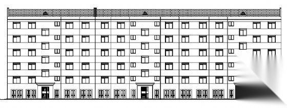 某六层住宅楼建筑方案图cad施工图下载【ID:149851180】