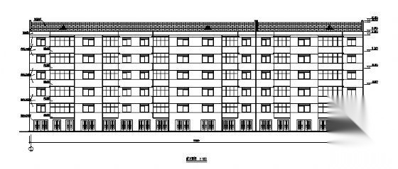 某六层住宅楼建筑方案图cad施工图下载【ID:149851180】