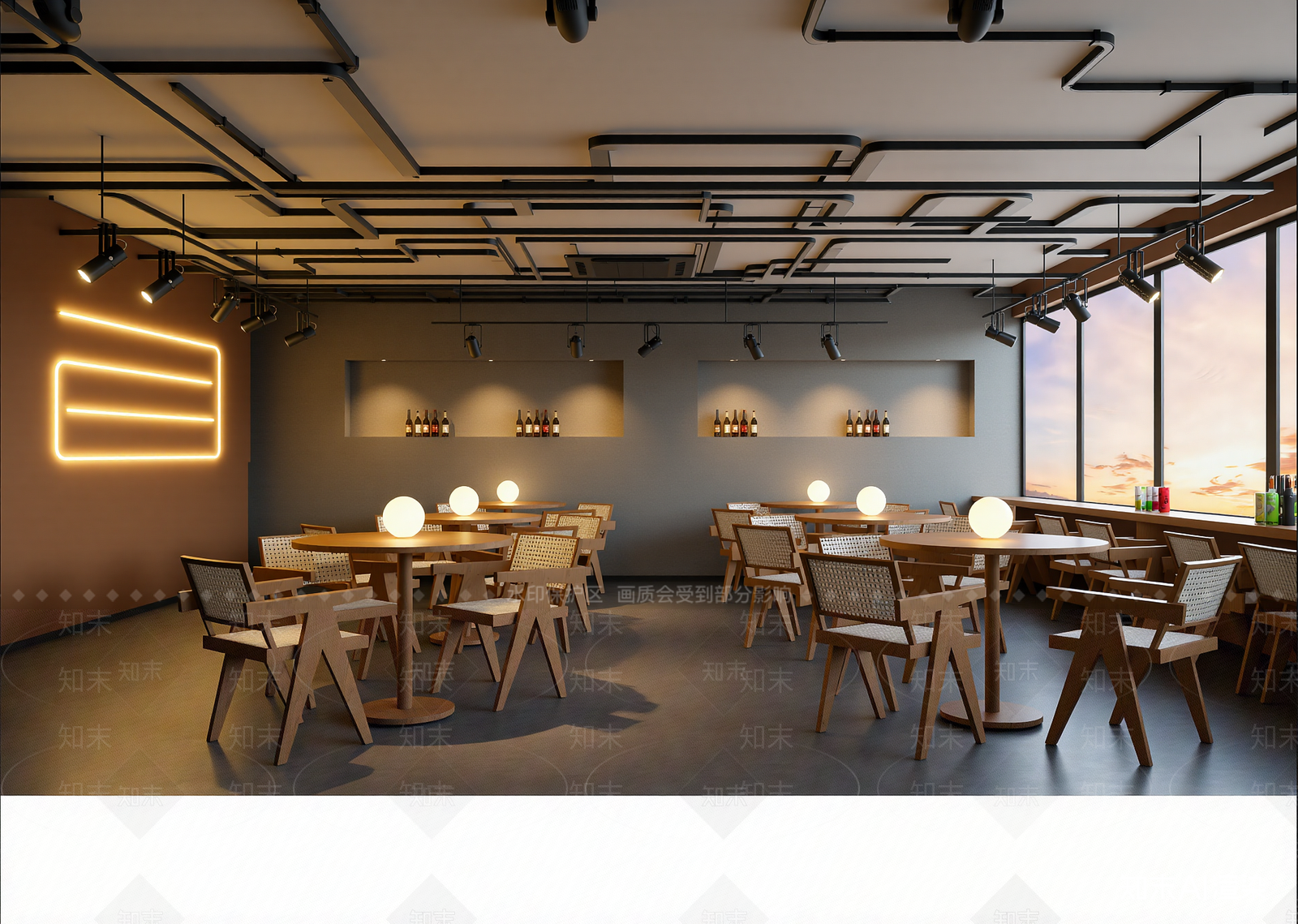 现代酒馆3D模型下载【ID:1214721405】