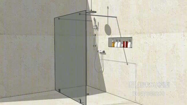 淋浴间SU模型下载【ID:47689200】